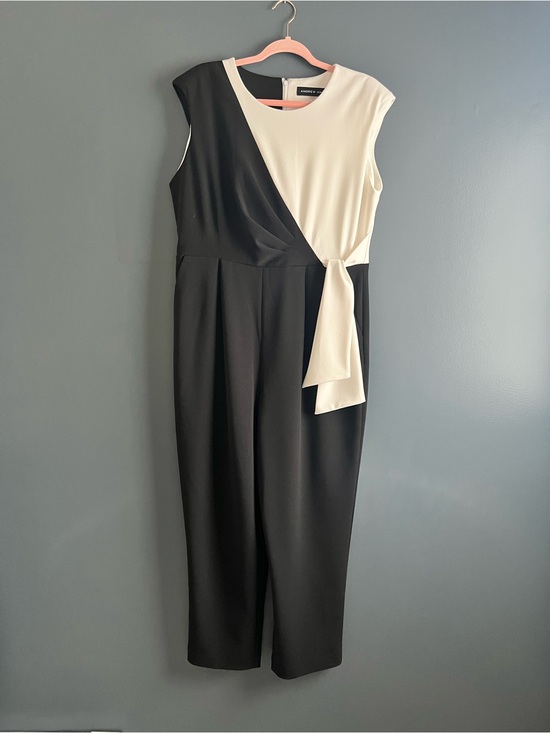 Andrew Marc Pants - Andrew Marc Black and White Jumpsuit